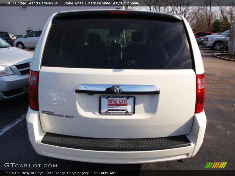 Stone White / Medium Slate Gray/Light Shale 2008 Dodge Grand Caravan SXT