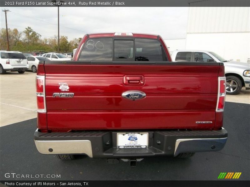 Ruby Red Metallic / Black 2013 Ford F150 Lariat SuperCrew 4x4