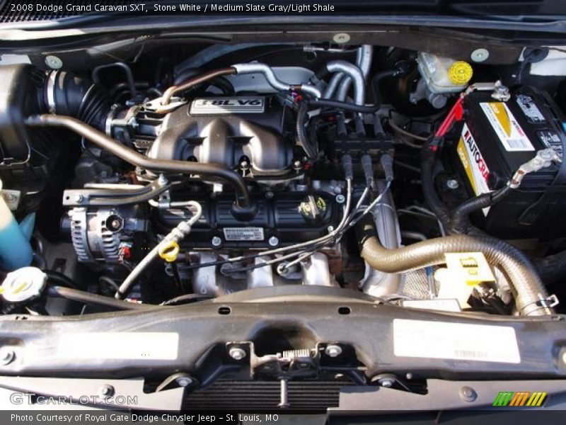 Stone White / Medium Slate Gray/Light Shale 2008 Dodge Grand Caravan SXT