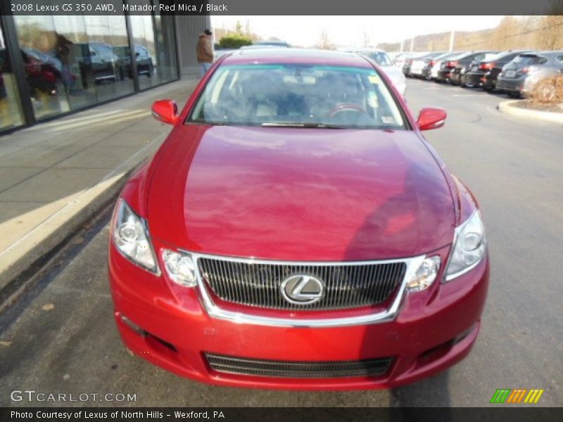 Matador Red Mica / Black 2008 Lexus GS 350 AWD