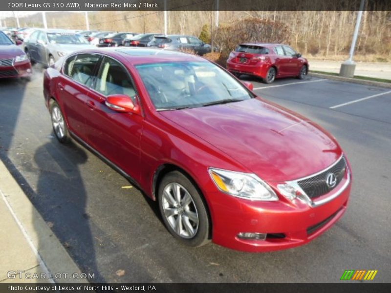 Matador Red Mica / Black 2008 Lexus GS 350 AWD