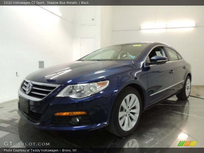 Shadow Blue Metallic / Black 2010 Volkswagen CC Sport