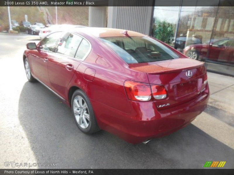 Matador Red Mica / Black 2008 Lexus GS 350 AWD