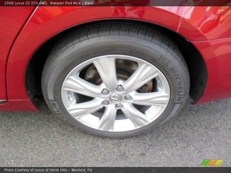 Matador Red Mica / Black 2008 Lexus GS 350 AWD