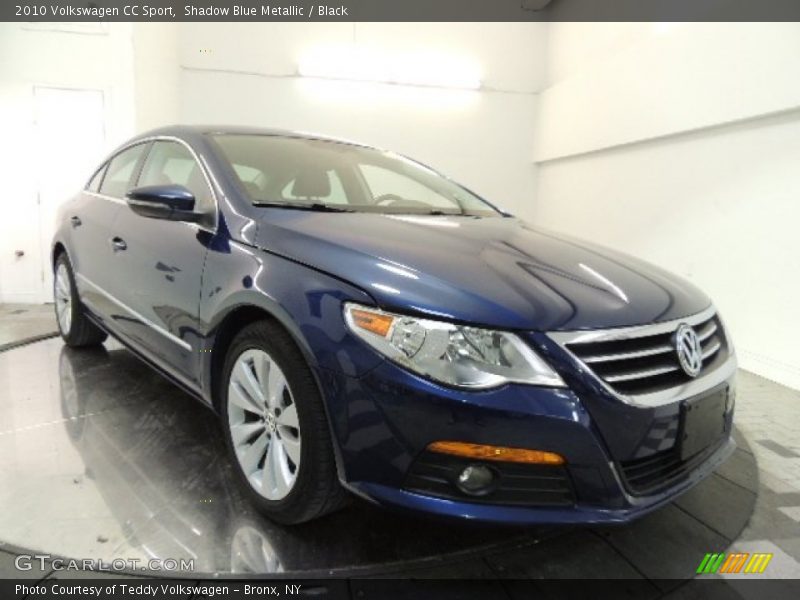 Shadow Blue Metallic / Black 2010 Volkswagen CC Sport