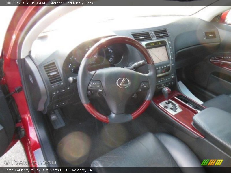 Matador Red Mica / Black 2008 Lexus GS 350 AWD