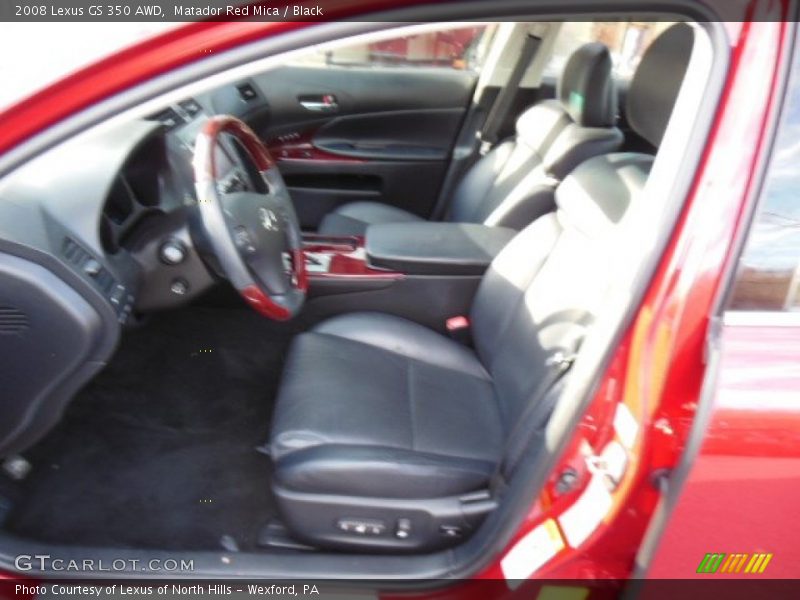 Matador Red Mica / Black 2008 Lexus GS 350 AWD
