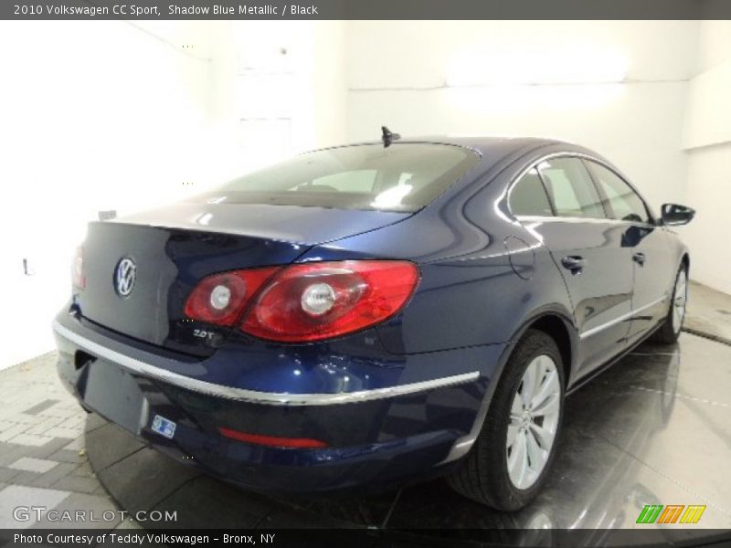 Shadow Blue Metallic / Black 2010 Volkswagen CC Sport