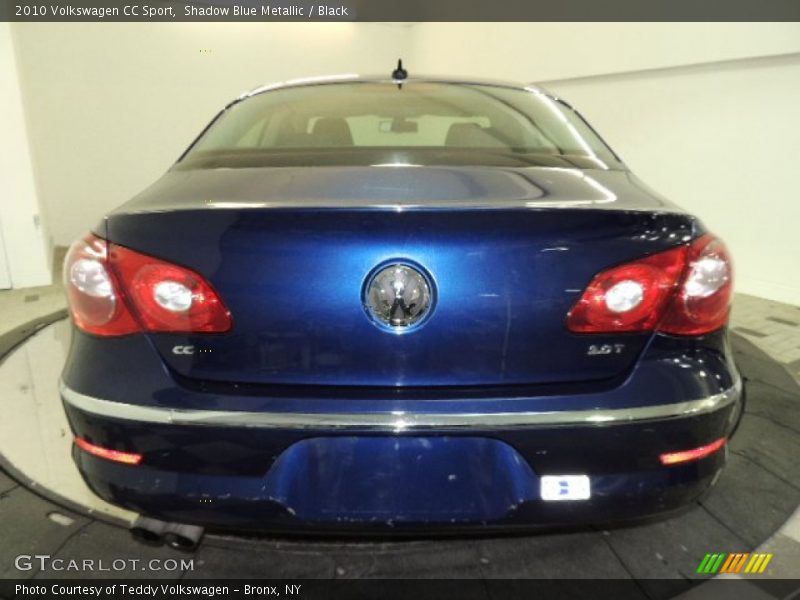 Shadow Blue Metallic / Black 2010 Volkswagen CC Sport