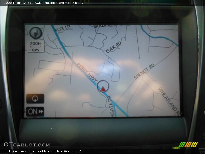 Matador Red Mica / Black 2008 Lexus GS 350 AWD