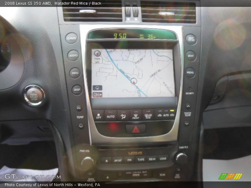 Matador Red Mica / Black 2008 Lexus GS 350 AWD