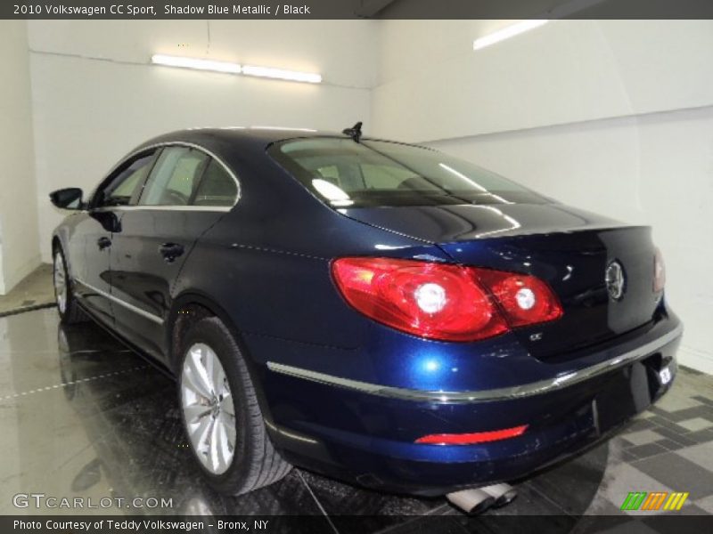 Shadow Blue Metallic / Black 2010 Volkswagen CC Sport