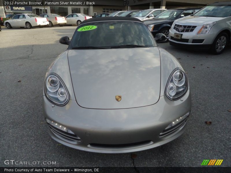 Platinum Silver Metallic / Black 2012 Porsche Boxster