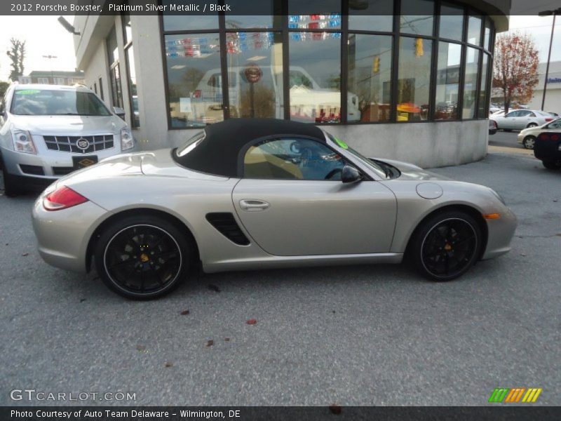 Platinum Silver Metallic / Black 2012 Porsche Boxster