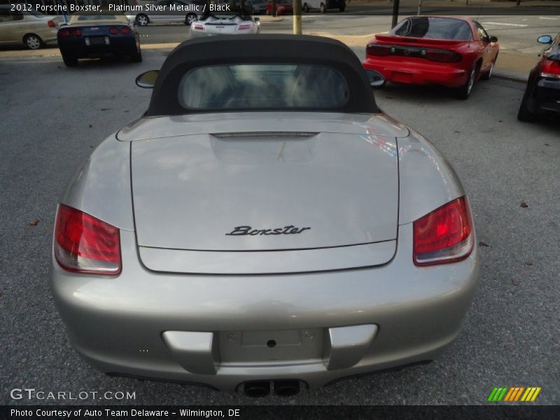 Platinum Silver Metallic / Black 2012 Porsche Boxster