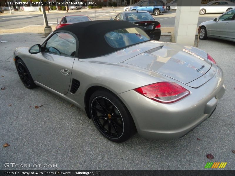 Platinum Silver Metallic / Black 2012 Porsche Boxster