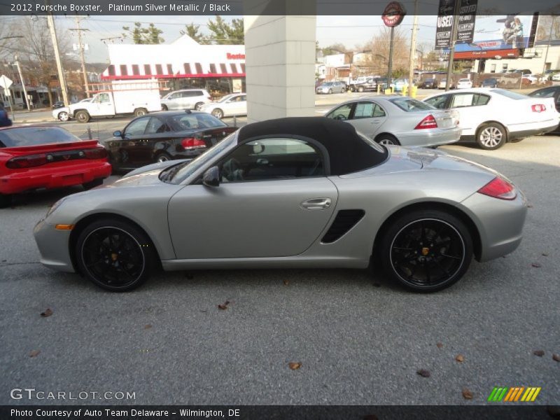 Platinum Silver Metallic / Black 2012 Porsche Boxster
