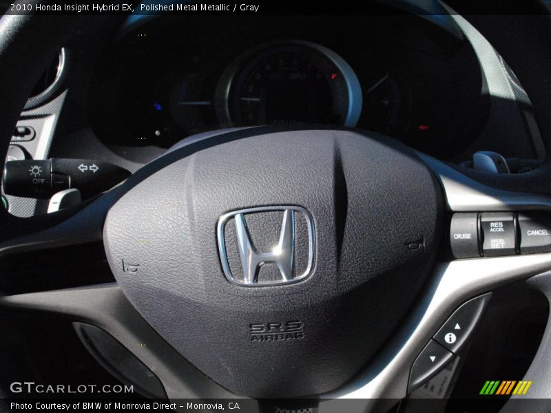 Polished Metal Metallic / Gray 2010 Honda Insight Hybrid EX