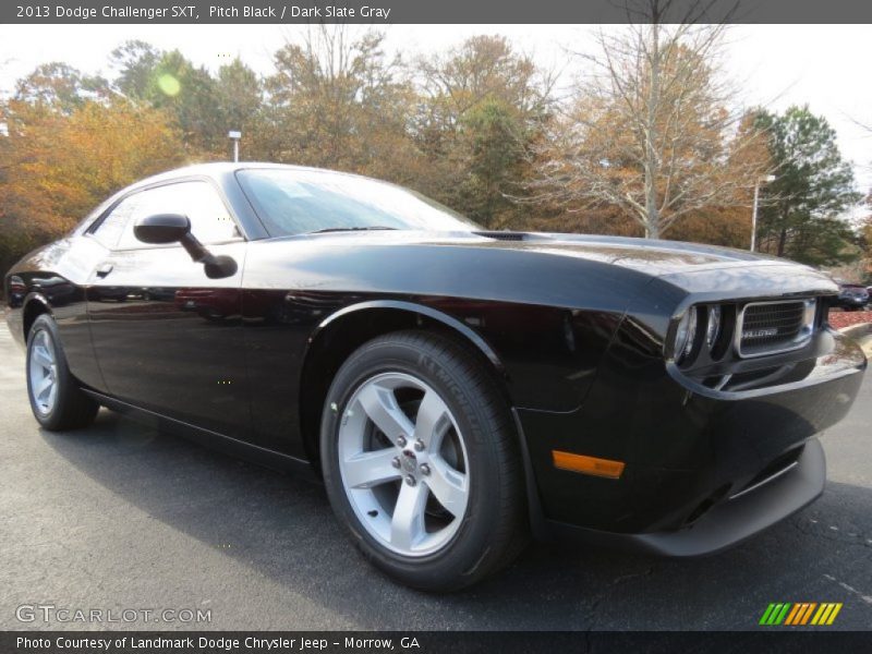 Pitch Black / Dark Slate Gray 2013 Dodge Challenger SXT