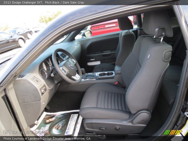 Pitch Black / Dark Slate Gray 2013 Dodge Challenger SXT