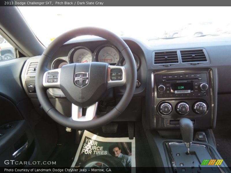 Pitch Black / Dark Slate Gray 2013 Dodge Challenger SXT