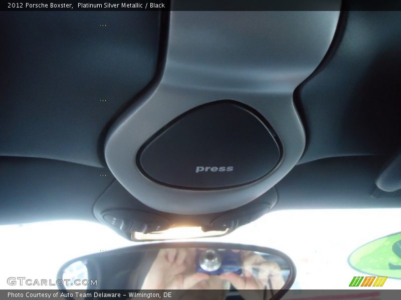 Platinum Silver Metallic / Black 2012 Porsche Boxster