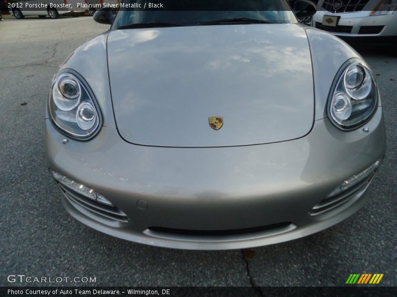 Platinum Silver Metallic / Black 2012 Porsche Boxster