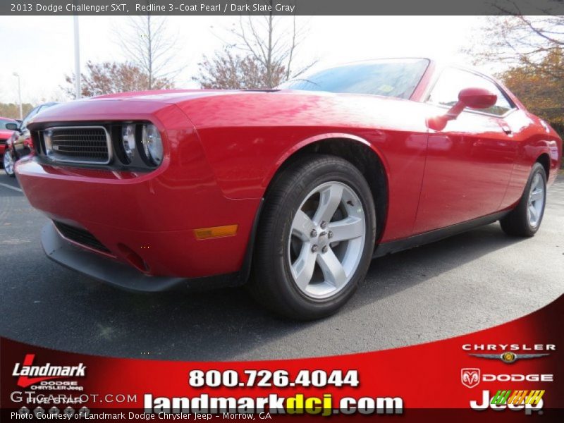 Redline 3-Coat Pearl / Dark Slate Gray 2013 Dodge Challenger SXT