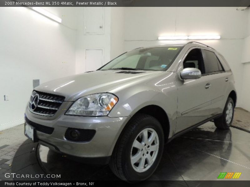 Pewter Metallic / Black 2007 Mercedes-Benz ML 350 4Matic