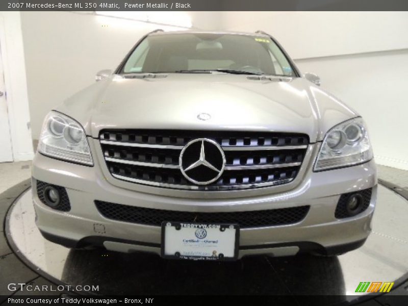 Pewter Metallic / Black 2007 Mercedes-Benz ML 350 4Matic