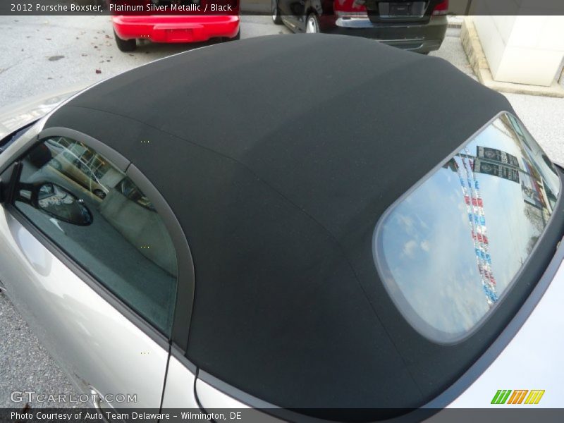 Platinum Silver Metallic / Black 2012 Porsche Boxster