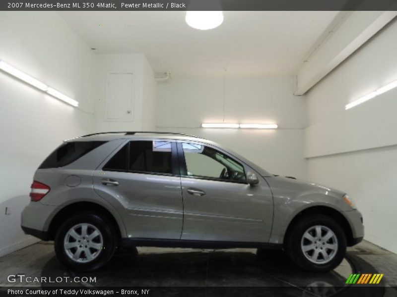 Pewter Metallic / Black 2007 Mercedes-Benz ML 350 4Matic