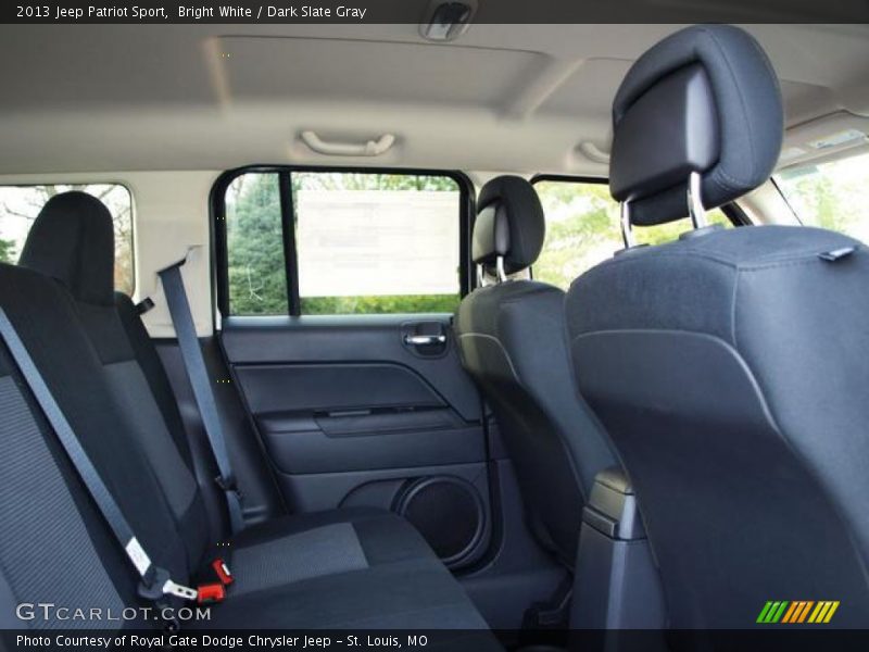 Bright White / Dark Slate Gray 2013 Jeep Patriot Sport