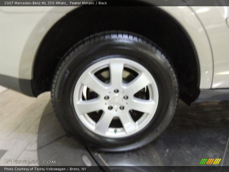 Pewter Metallic / Black 2007 Mercedes-Benz ML 350 4Matic