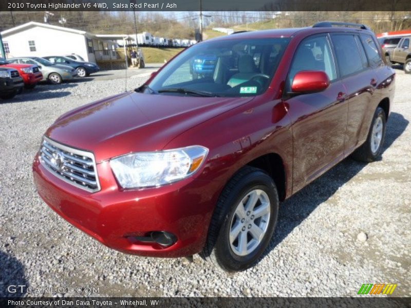 Salsa Red Pearl / Ash 2010 Toyota Highlander V6 4WD