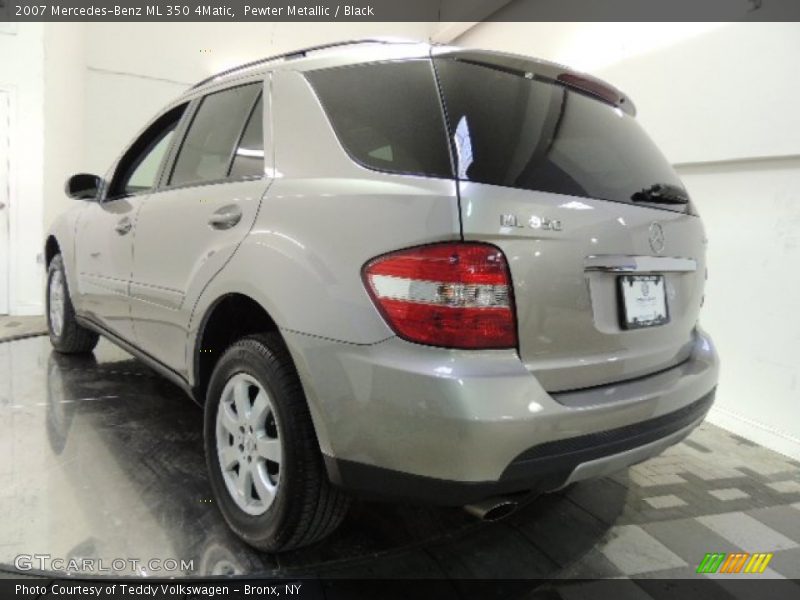 Pewter Metallic / Black 2007 Mercedes-Benz ML 350 4Matic