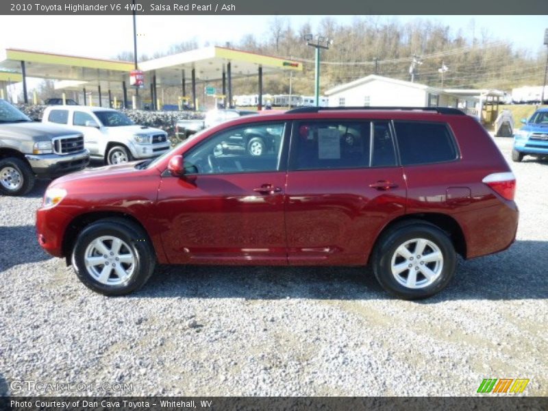 Salsa Red Pearl / Ash 2010 Toyota Highlander V6 4WD