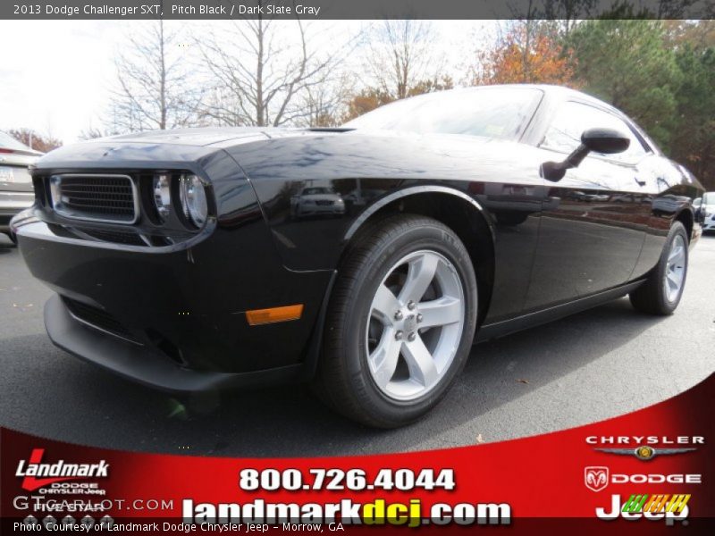 Pitch Black / Dark Slate Gray 2013 Dodge Challenger SXT