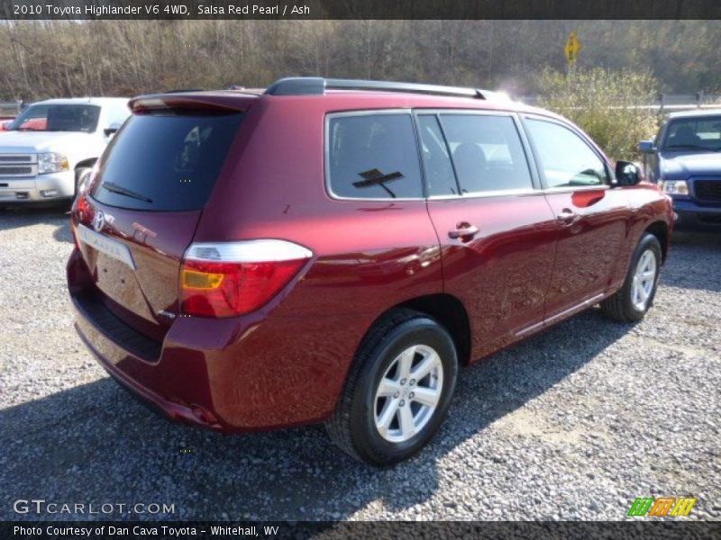 Salsa Red Pearl / Ash 2010 Toyota Highlander V6 4WD