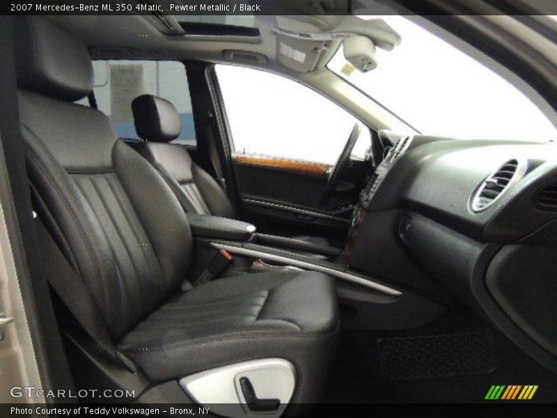 Pewter Metallic / Black 2007 Mercedes-Benz ML 350 4Matic