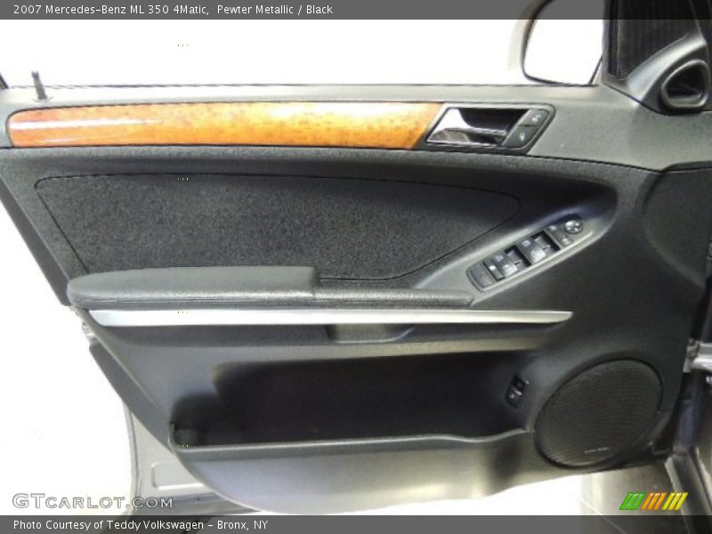 Pewter Metallic / Black 2007 Mercedes-Benz ML 350 4Matic