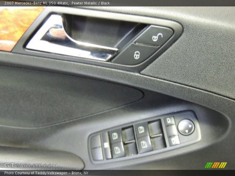 Pewter Metallic / Black 2007 Mercedes-Benz ML 350 4Matic