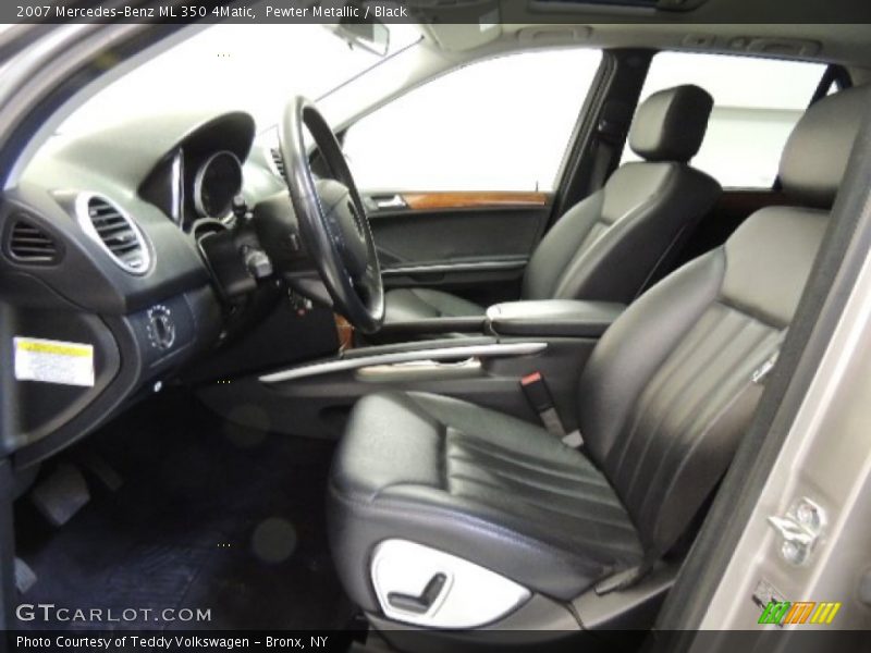 Pewter Metallic / Black 2007 Mercedes-Benz ML 350 4Matic