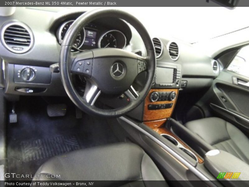 Pewter Metallic / Black 2007 Mercedes-Benz ML 350 4Matic