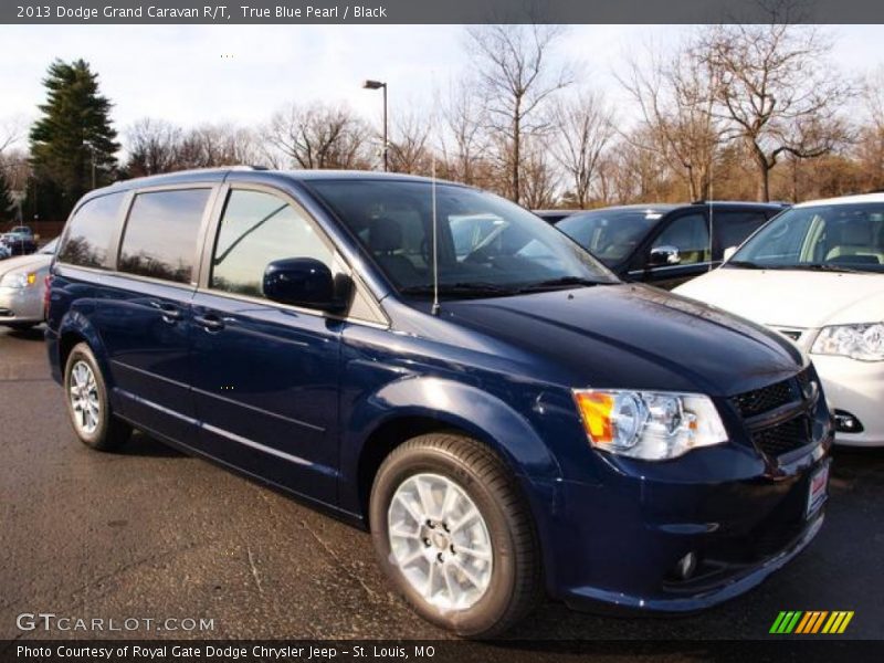 True Blue Pearl / Black 2013 Dodge Grand Caravan R/T