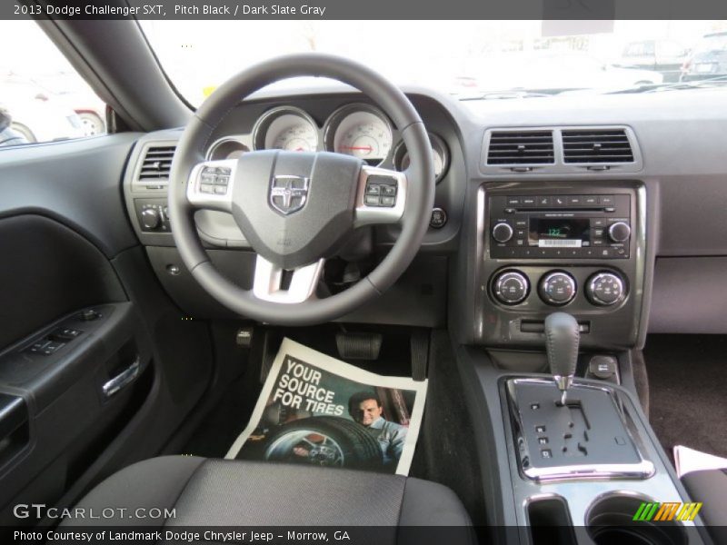Pitch Black / Dark Slate Gray 2013 Dodge Challenger SXT