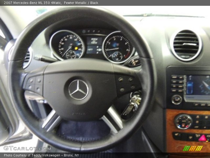 Pewter Metallic / Black 2007 Mercedes-Benz ML 350 4Matic