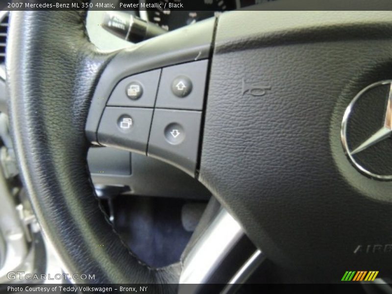 Pewter Metallic / Black 2007 Mercedes-Benz ML 350 4Matic