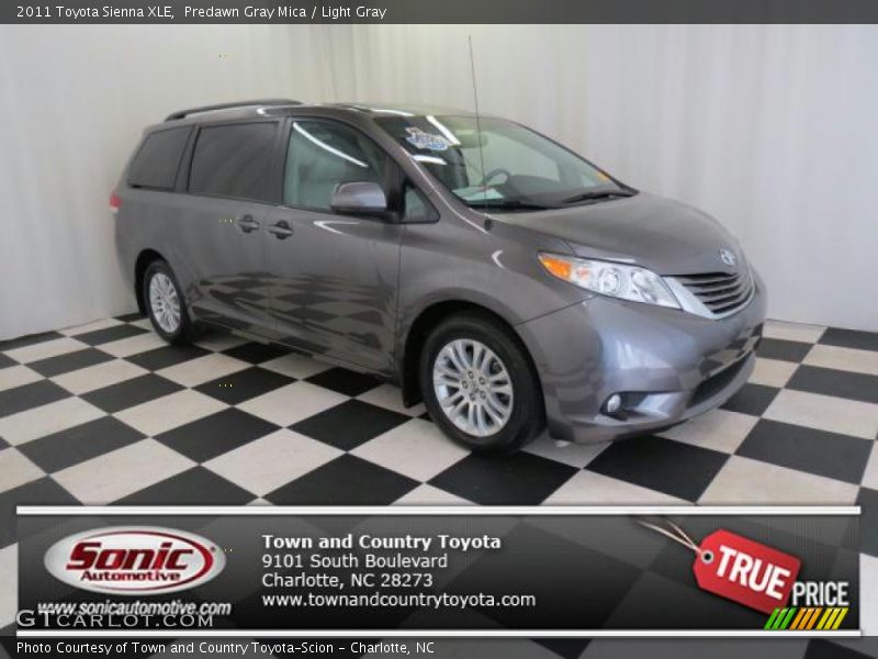 Predawn Gray Mica / Light Gray 2011 Toyota Sienna XLE