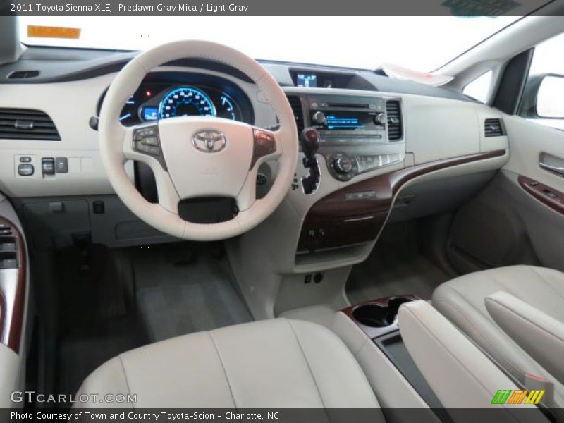 Predawn Gray Mica / Light Gray 2011 Toyota Sienna XLE